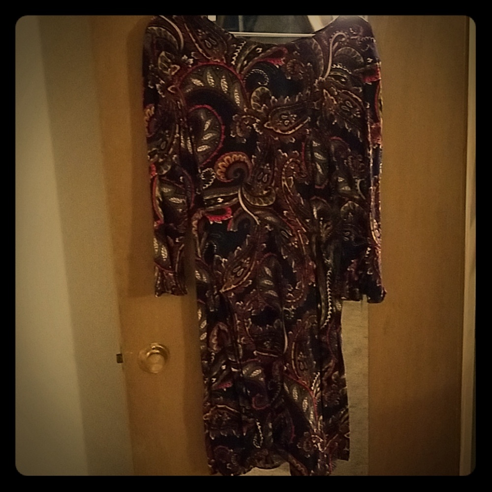 Banana Republic paisley multicolor dress